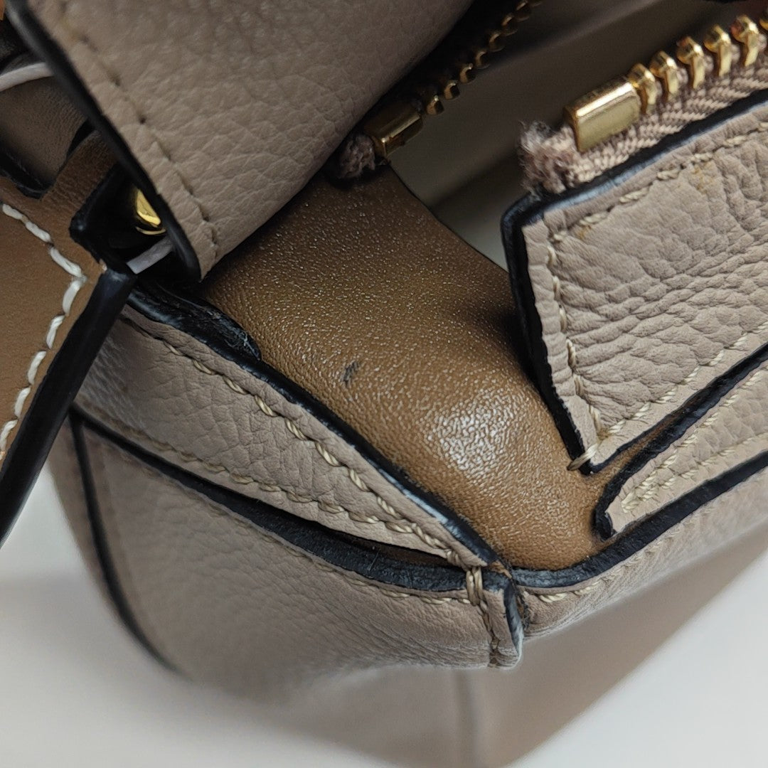 Puzzle Small Calfskin Beige