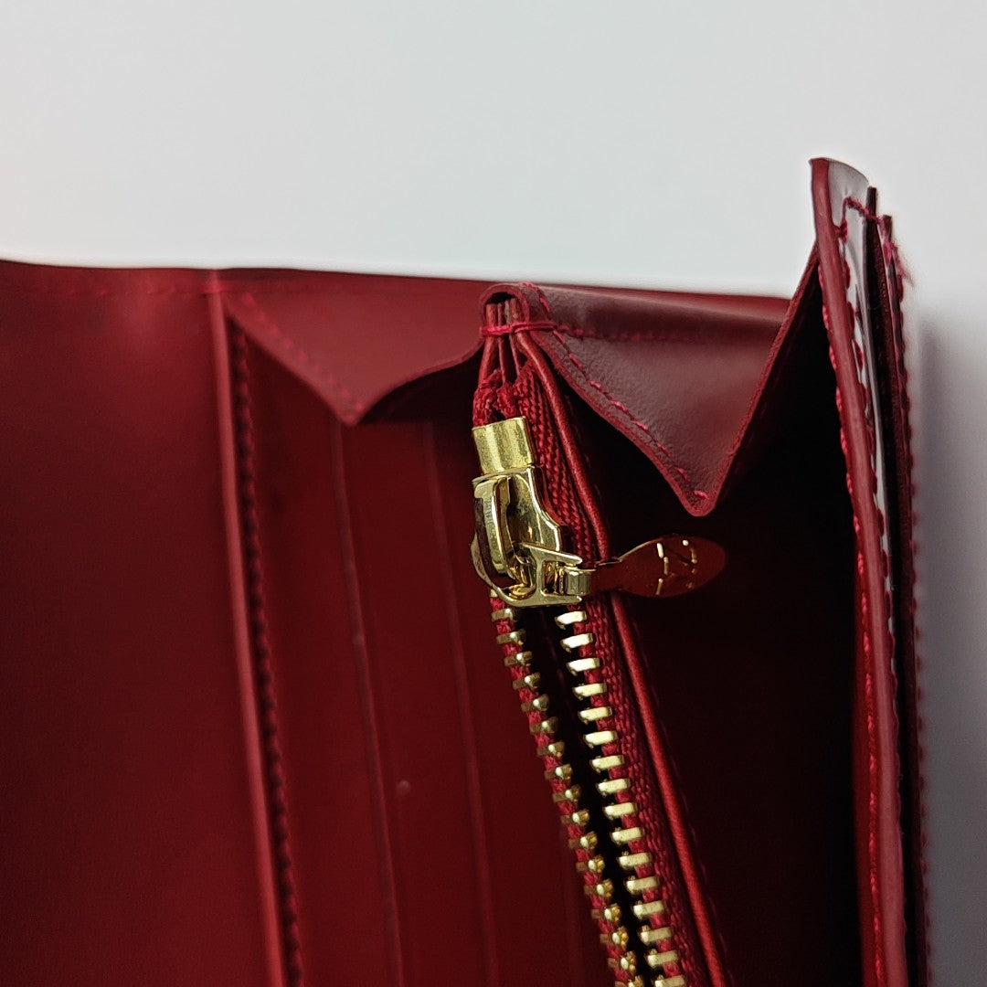 PORTE MONNAIE Patent Leather Red Wallet