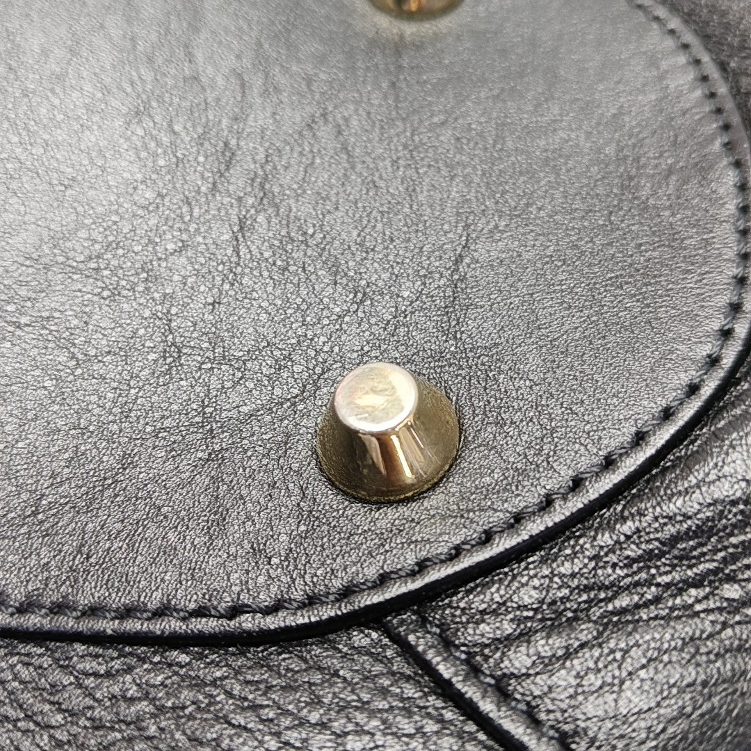 Calfskin Shoulder Bag Black
