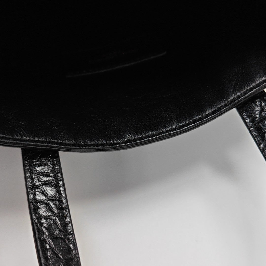 Calfskin Shoulder Bag Black