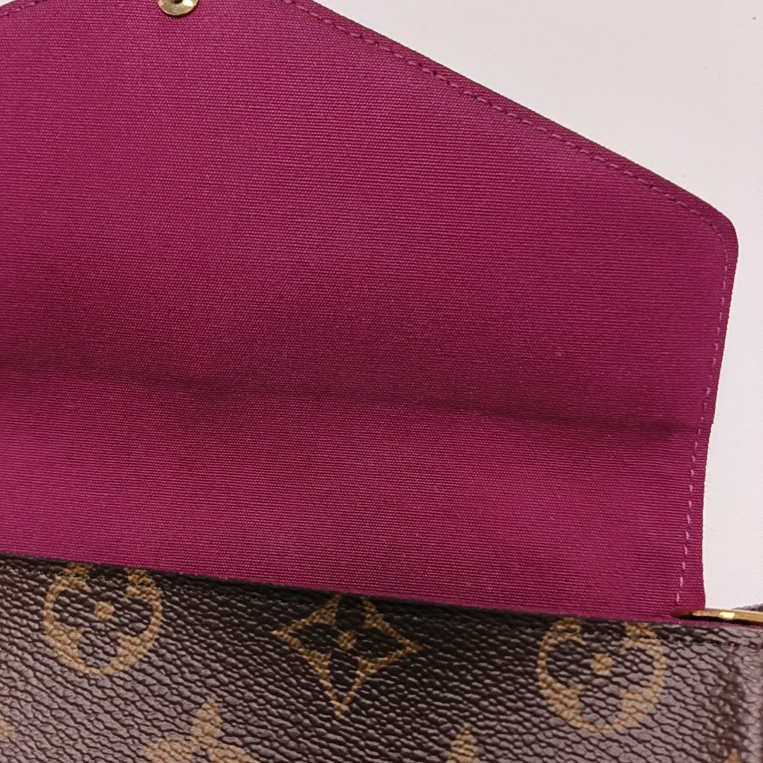 FÉLICIE Monogram Coated Canvas Brown