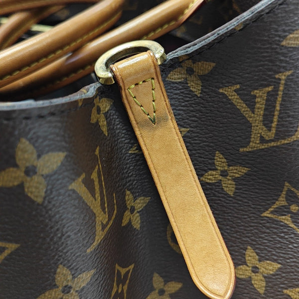 MONTAIGNE GM Monogram Coated Canvas Brown