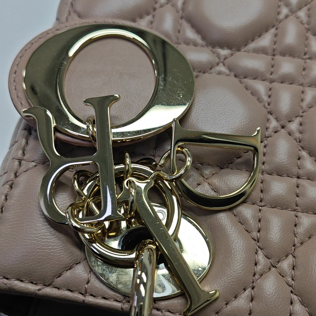 Lady Dior Small Cannage Lambskin Pink