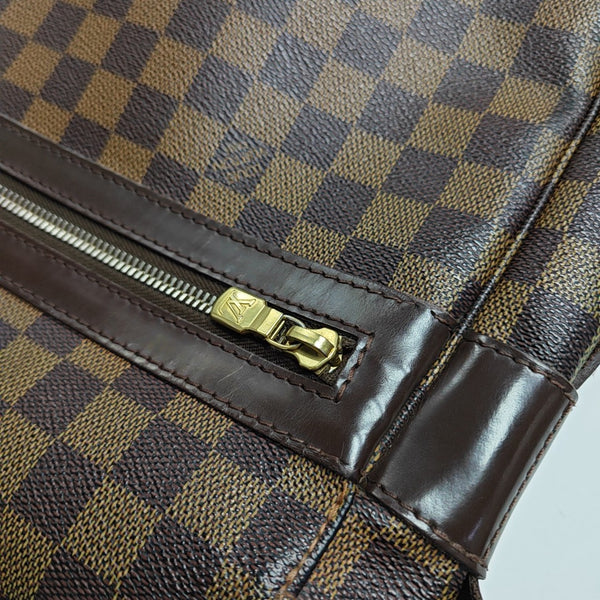 BASTILLE Damier Ebene Coated Canvas Brown