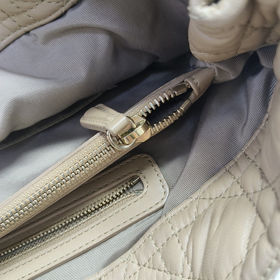 Dior Soft Cannage Calfskin Beige