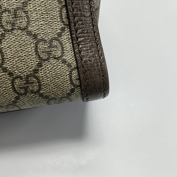 Ophidia Small Monogram Coated Canvas Beige