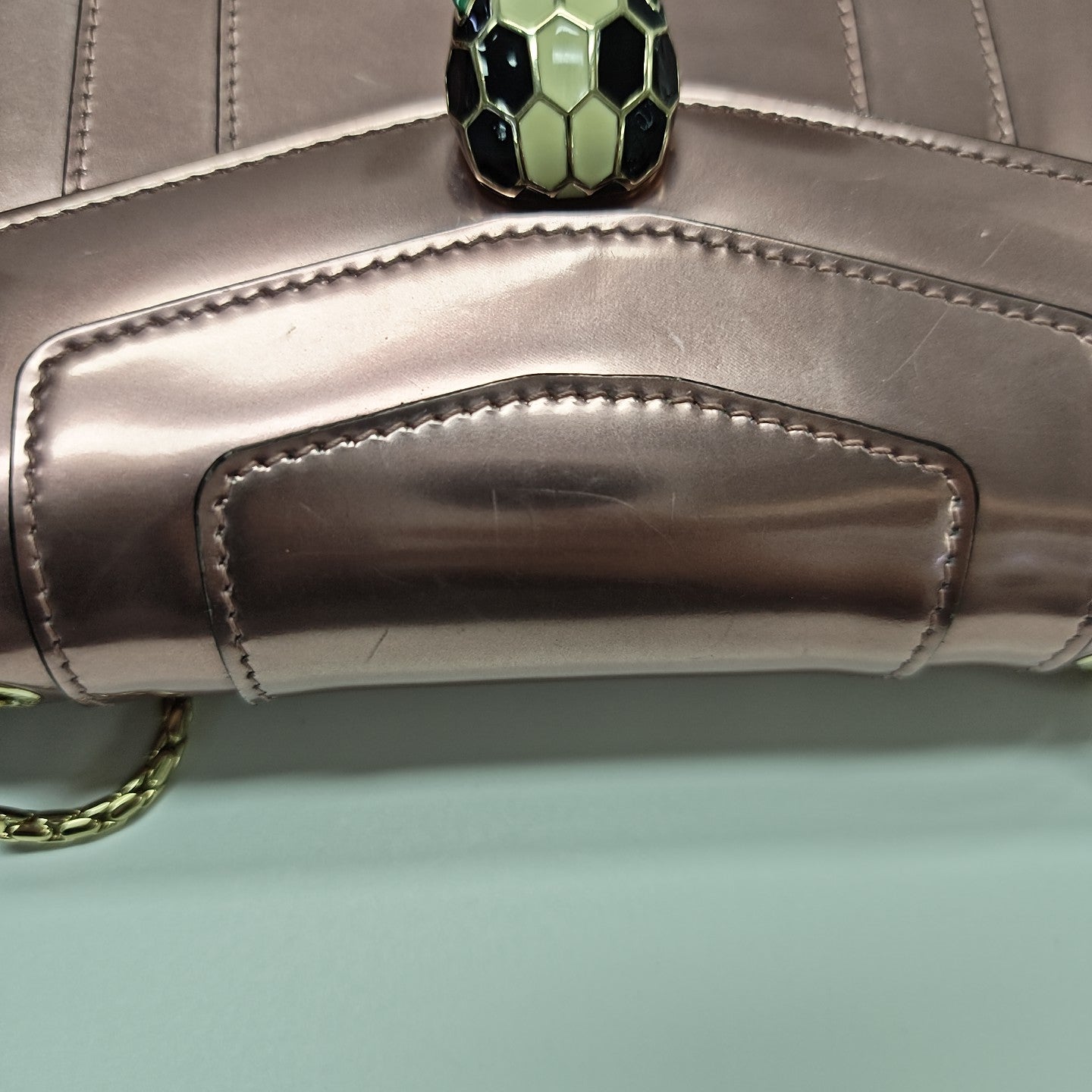 SERPENTI FOREVER Small Patent Leather Pink