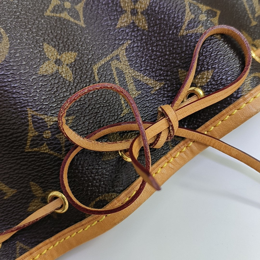 NÉONOÉ Nano Monogram Coated Canvas Brown