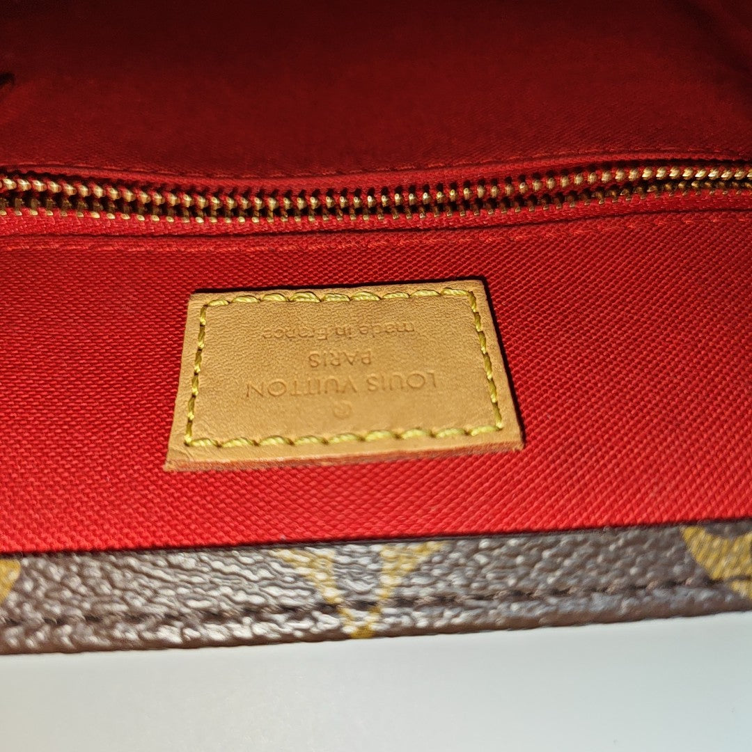 SAC PLAT BB Monogram Coated Canvas Brown