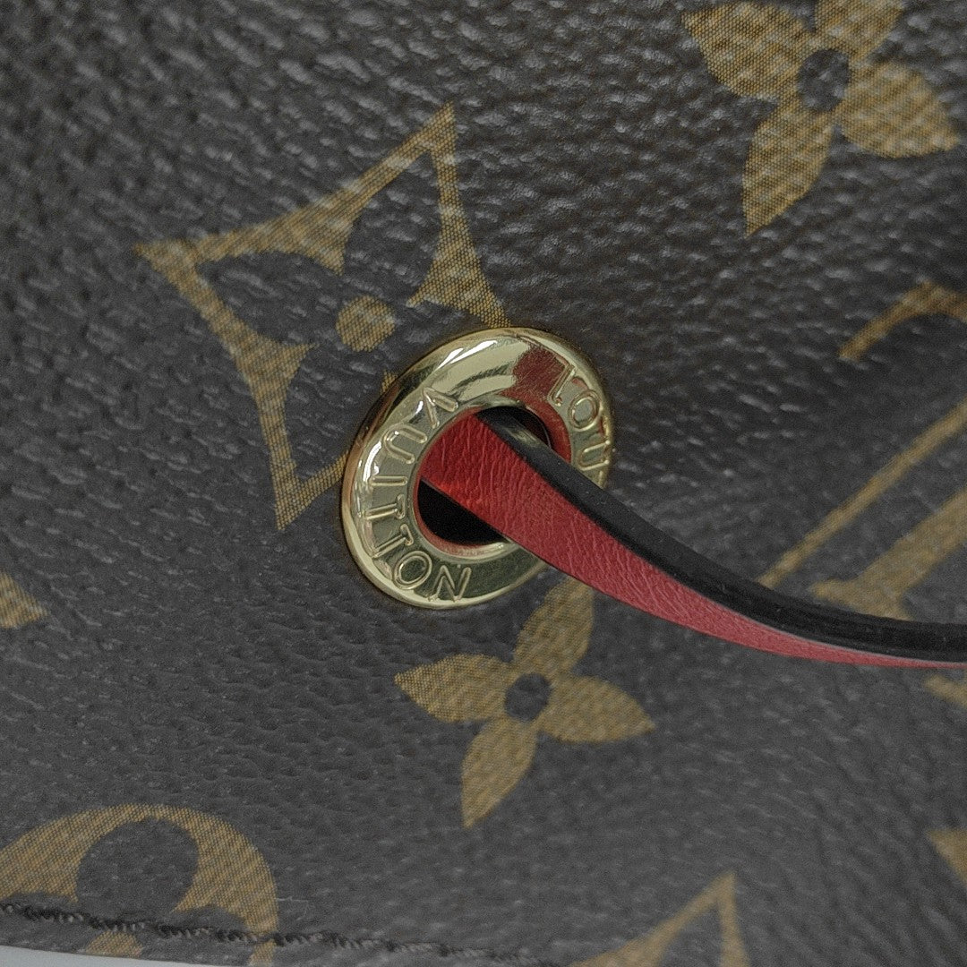 NÉONOÉ MM Monogram Coated Canvas Brown