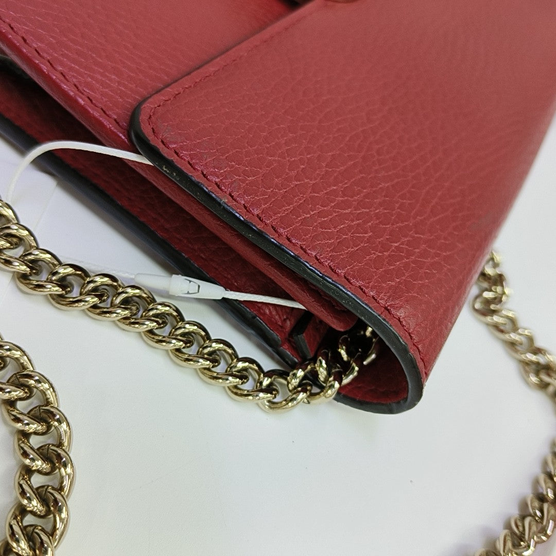 Calfskin Shoulder Bag Red