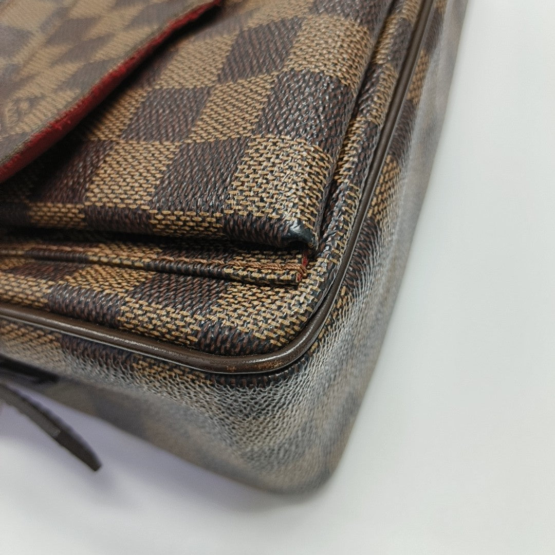 RAVELLO GM Damier Ebene Coated Canvas Brown