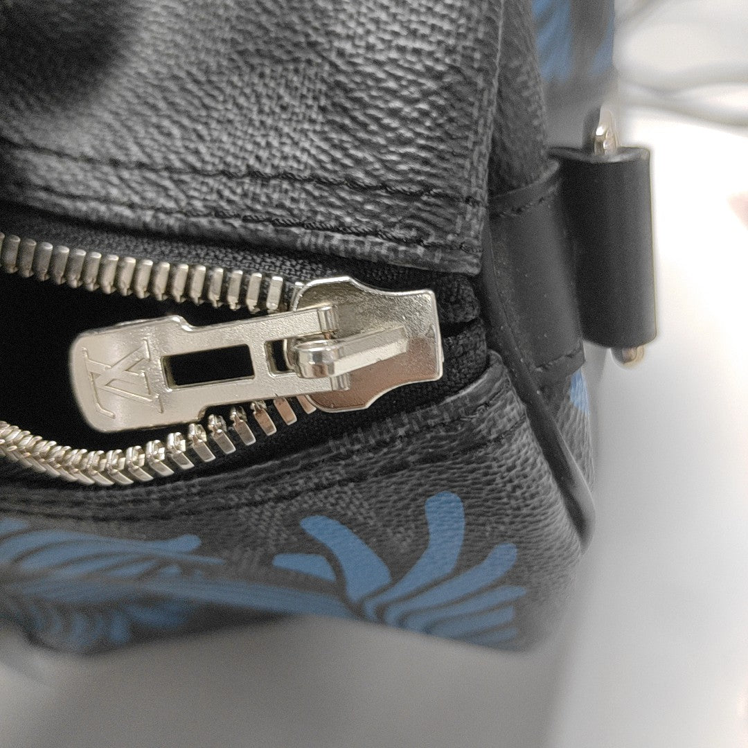 Damier Graphite Coated Canvas Top Handle Bag 55 Black