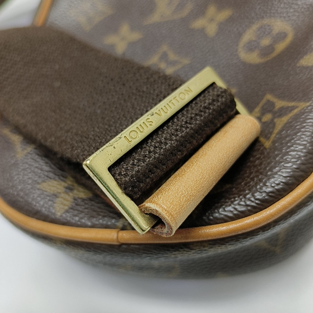 GANGE Monogram Coated Canvas Brown