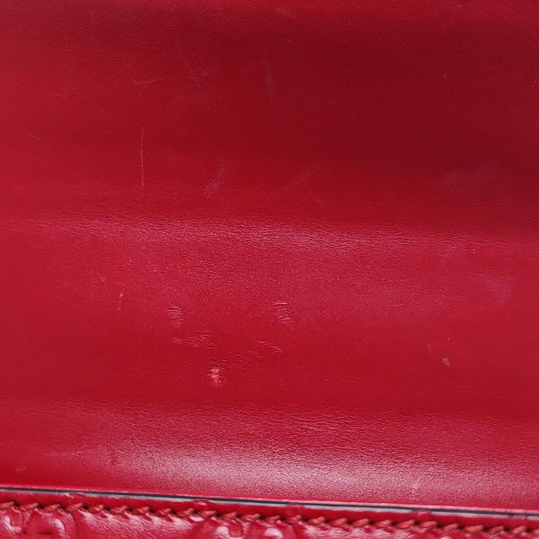Padlock Small Monogram Calfskin Red