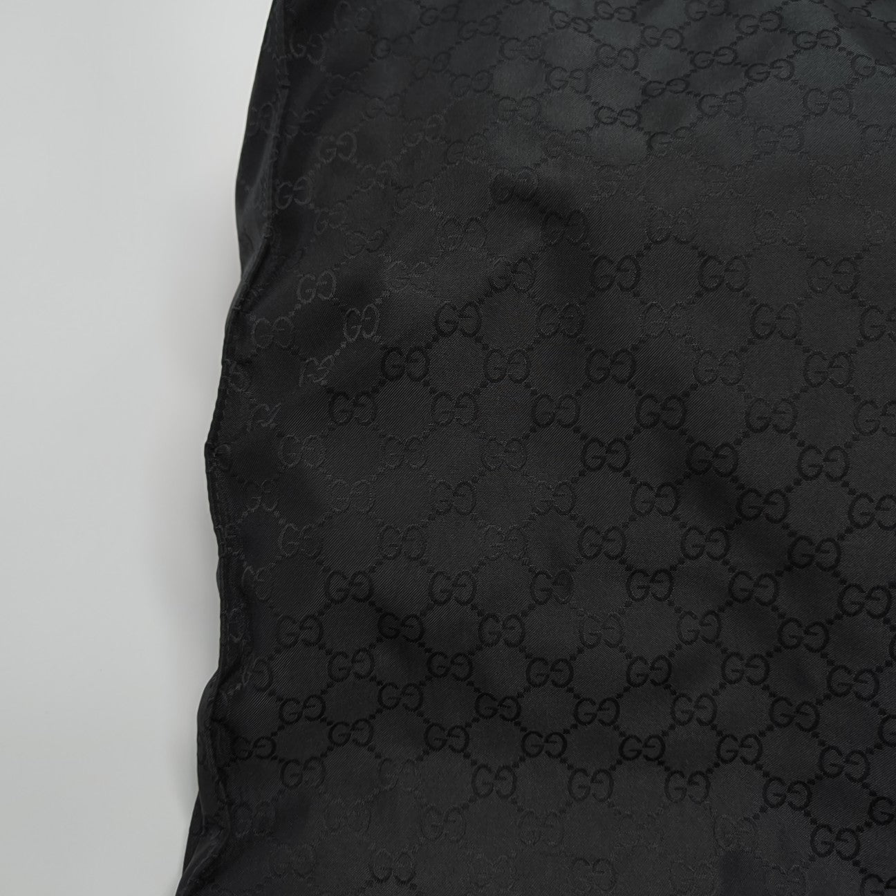 Monogram Nylon Tote Bag Black