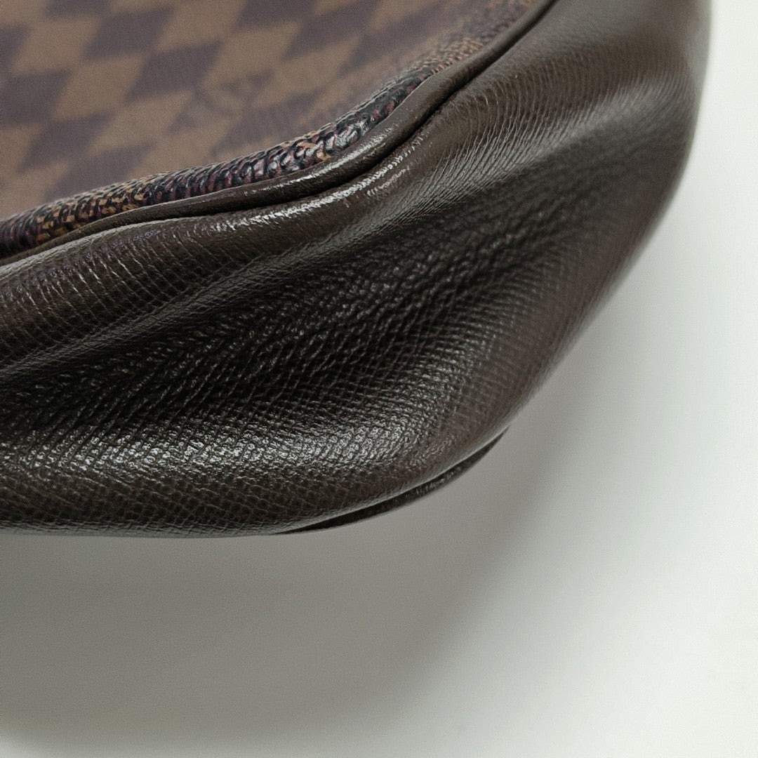 TROUSSE MAKE UP Damier Ebene Coated Canvas Brown