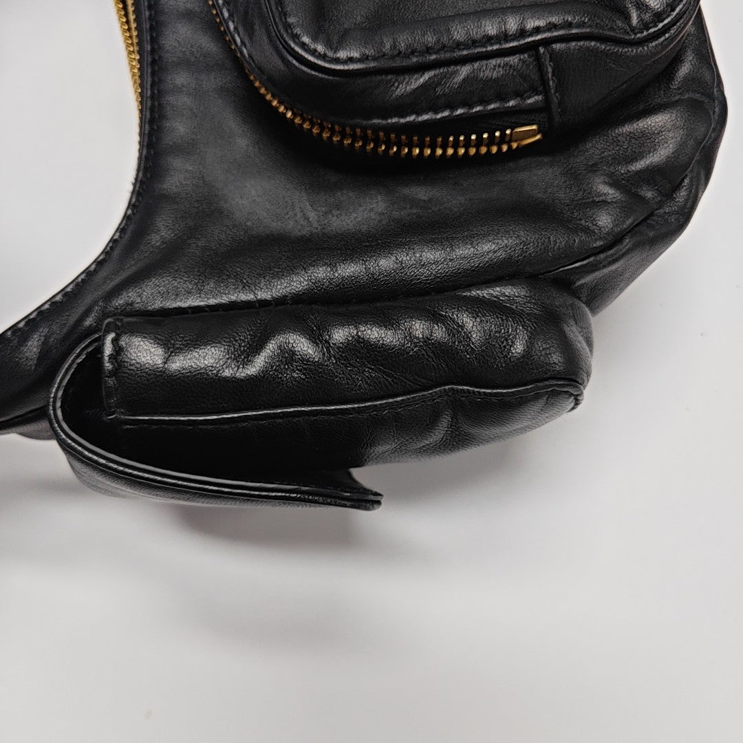 Lambskin Shoulder Bag Black