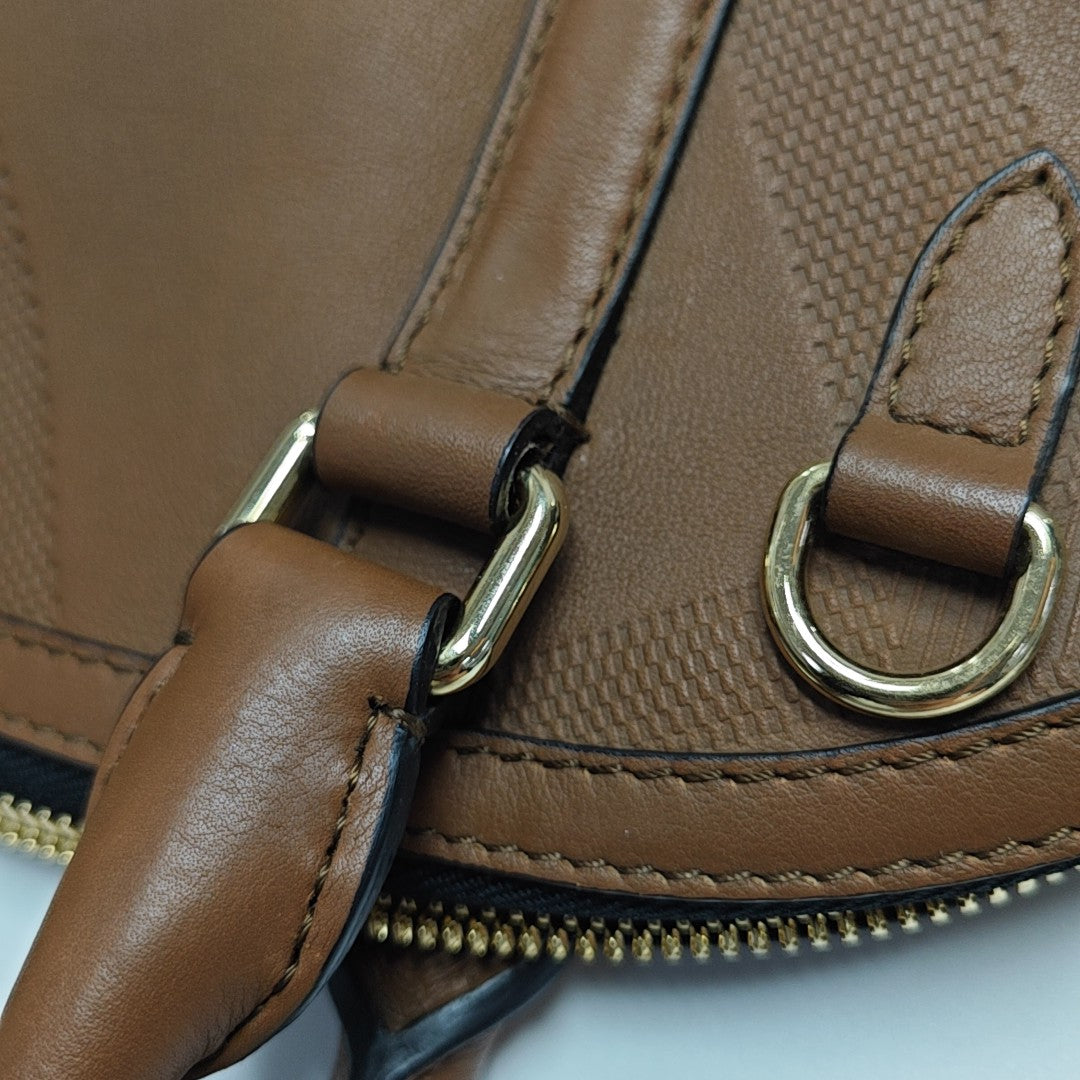Calfskin Shoulder Bag Brown