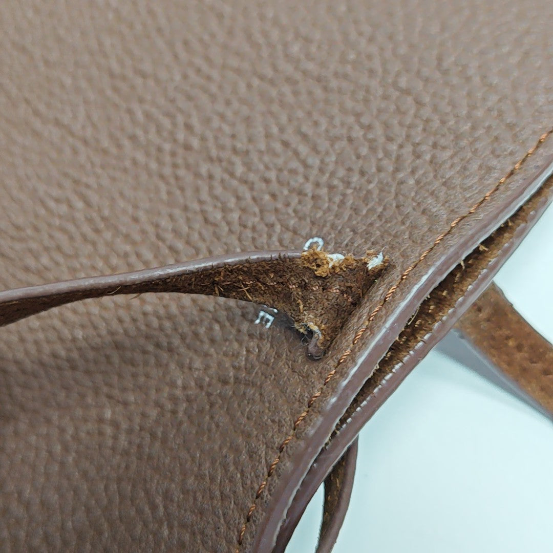 Calfskin Bucket Bag Brown