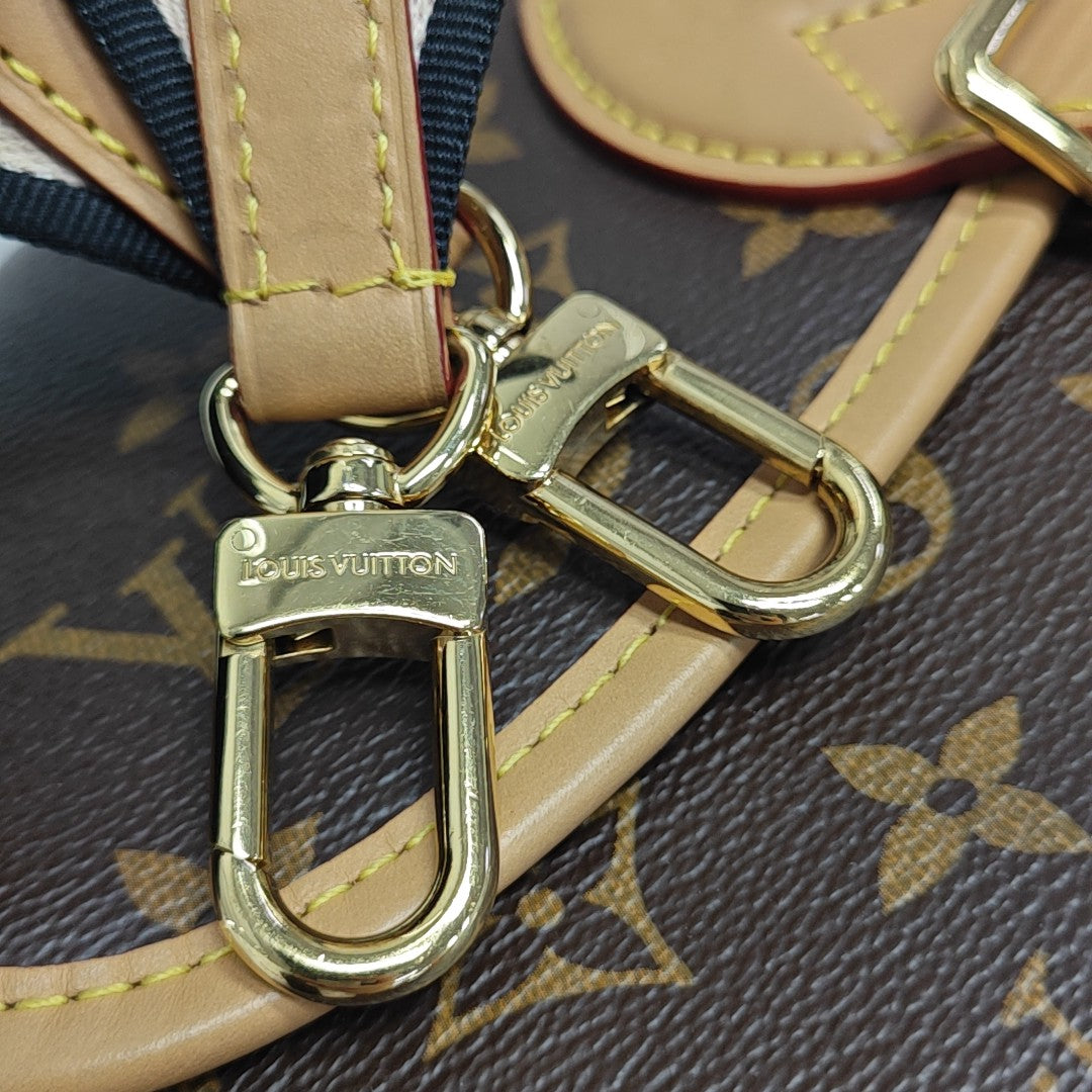 DIANE Monogram Coated Canvas Brown