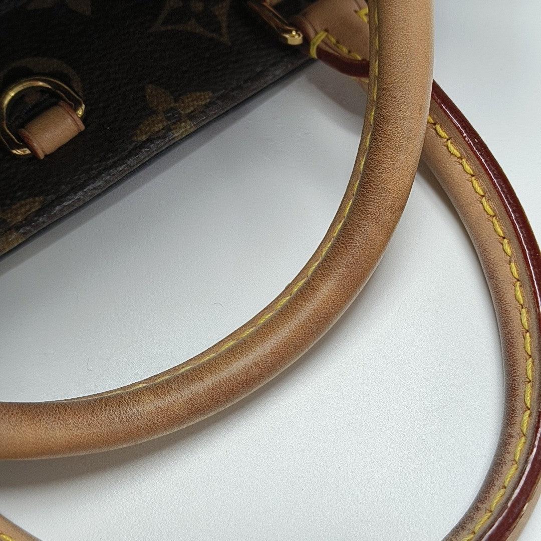 MONTAIGNE BB Monogram Coated Canvas Brown