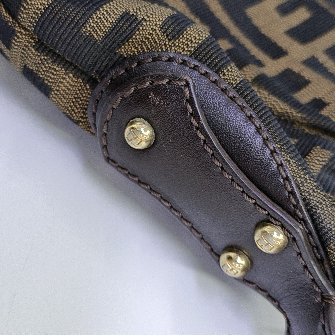Vintage Canvas Bag Fabric Brown