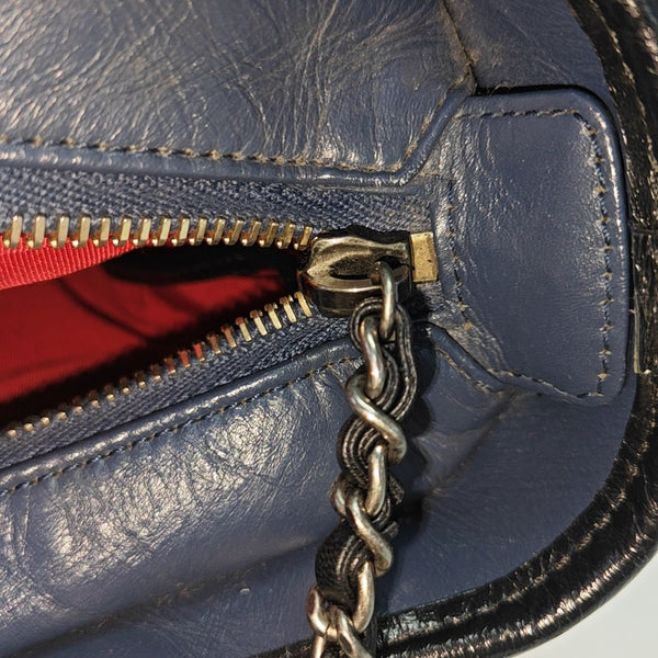 GABRIELLE Medium Quilted Calfskin Blue
