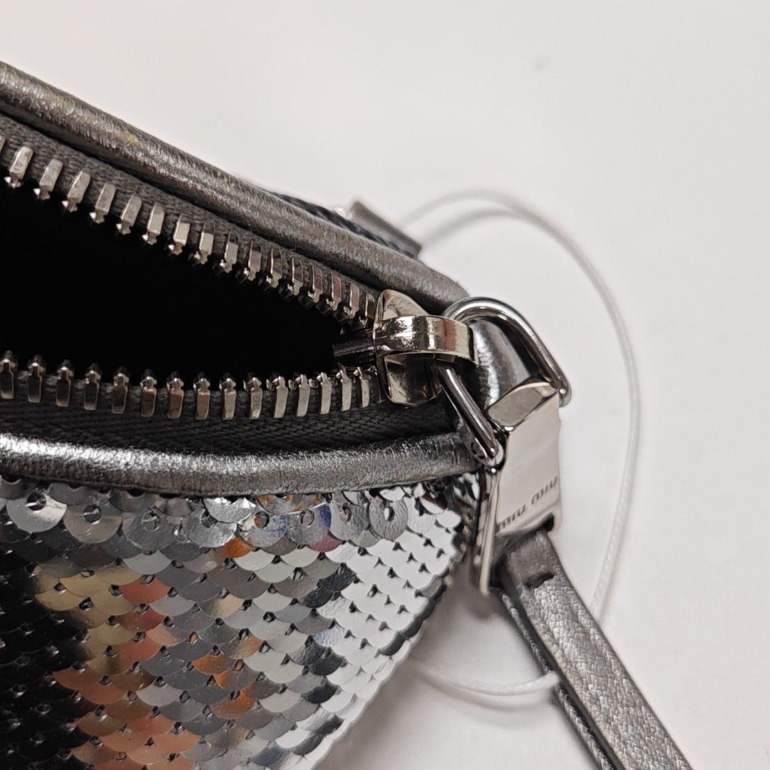 Two-Tone Waist Bag Special Material Silver