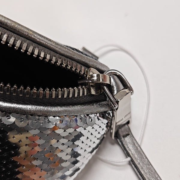 Two-Tone Waist Bag Special Material Silver
