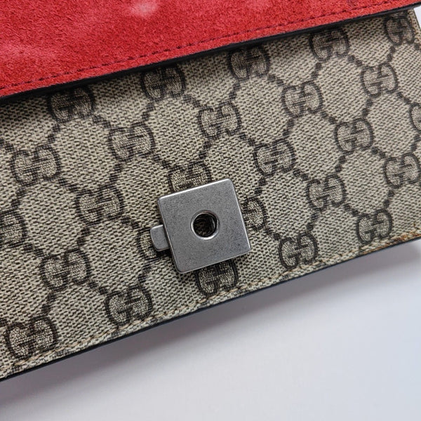 Dionysus Mini Monogram Coated Canvas Beige