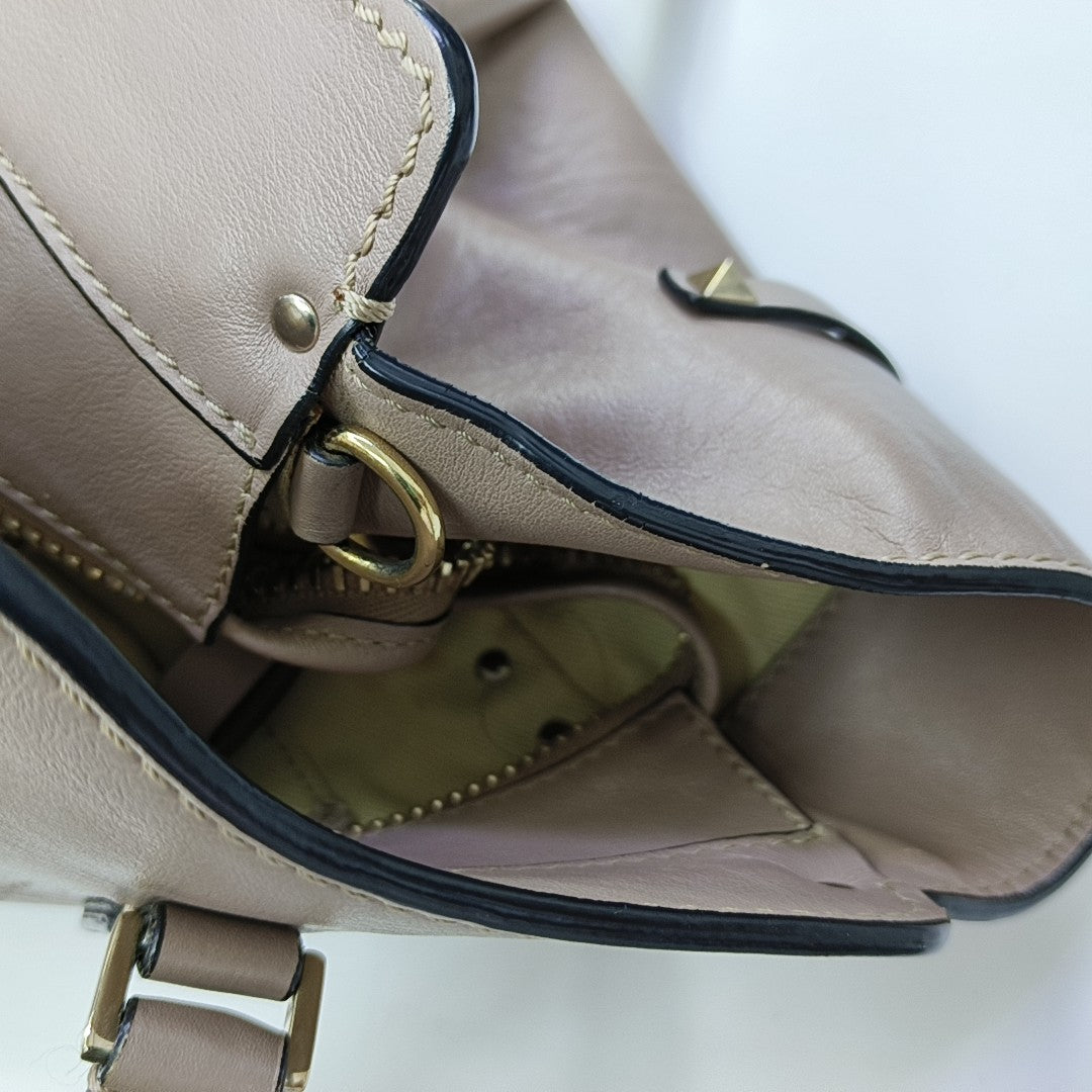 Rockstud Calfskin Gray