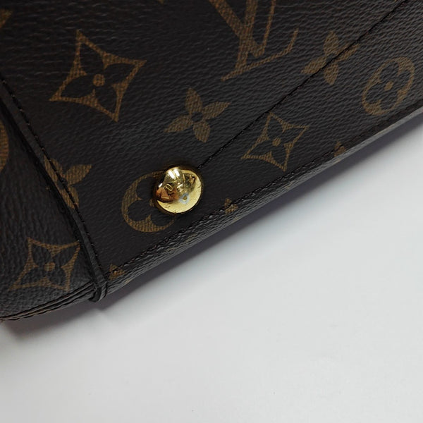 MONTAIGNE Monogram Coated Canvas Brown