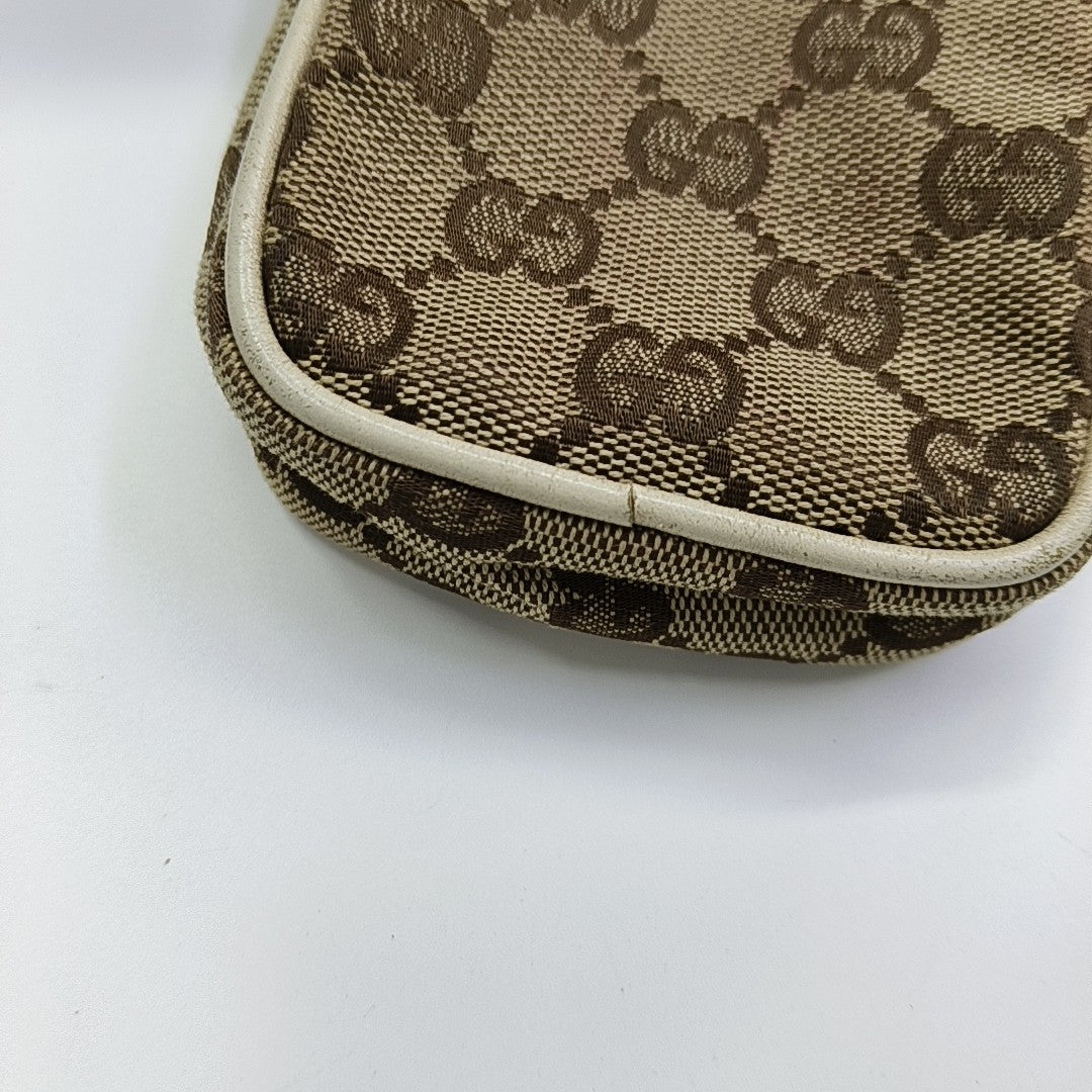 Monogram Canvas Clutch Beige