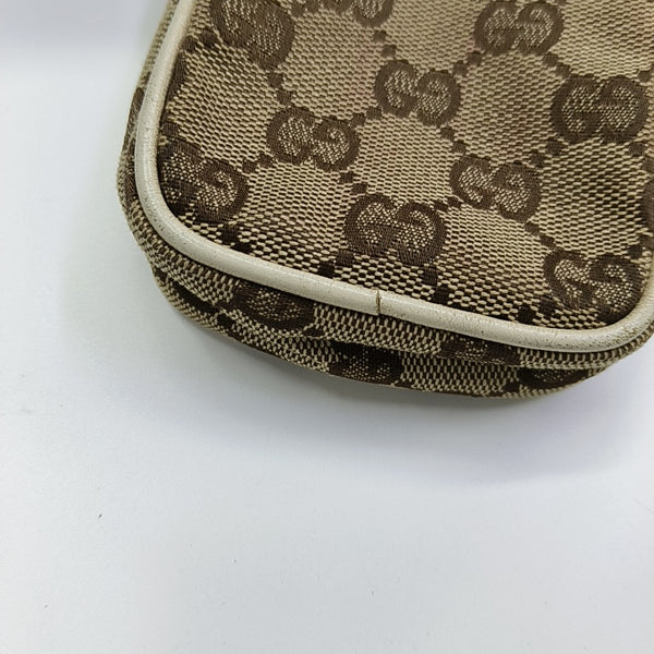 Monogram Canvas Clutch Beige