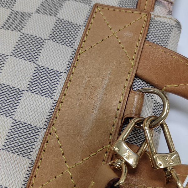 SPERONE BB Damier Azur Coated Canvas White