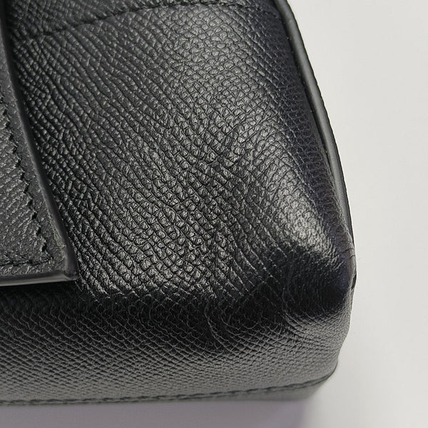 Calfskin Shoulder Bag Extra Small Black