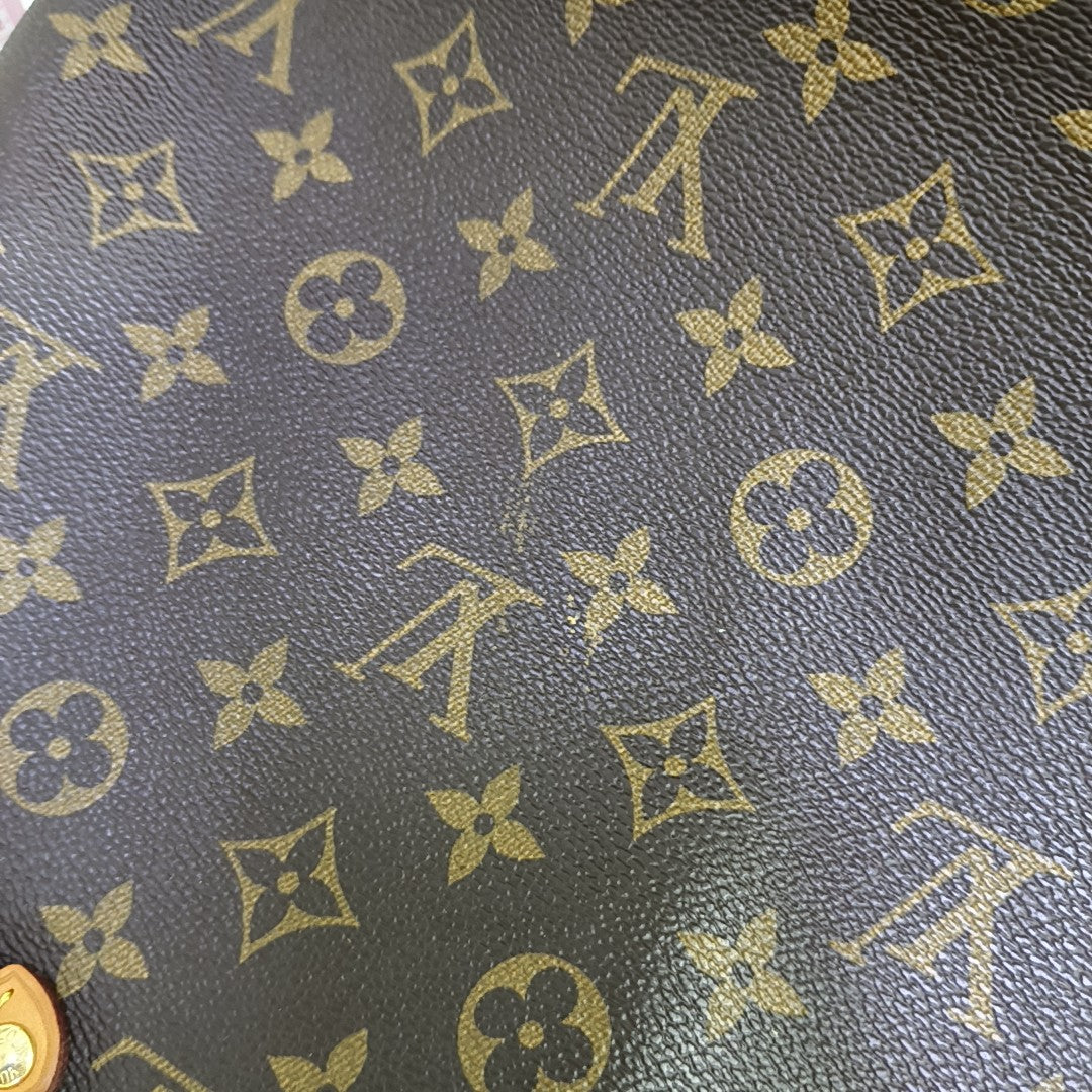 NEVERFULL GM Monogram Coated Canvas Brown