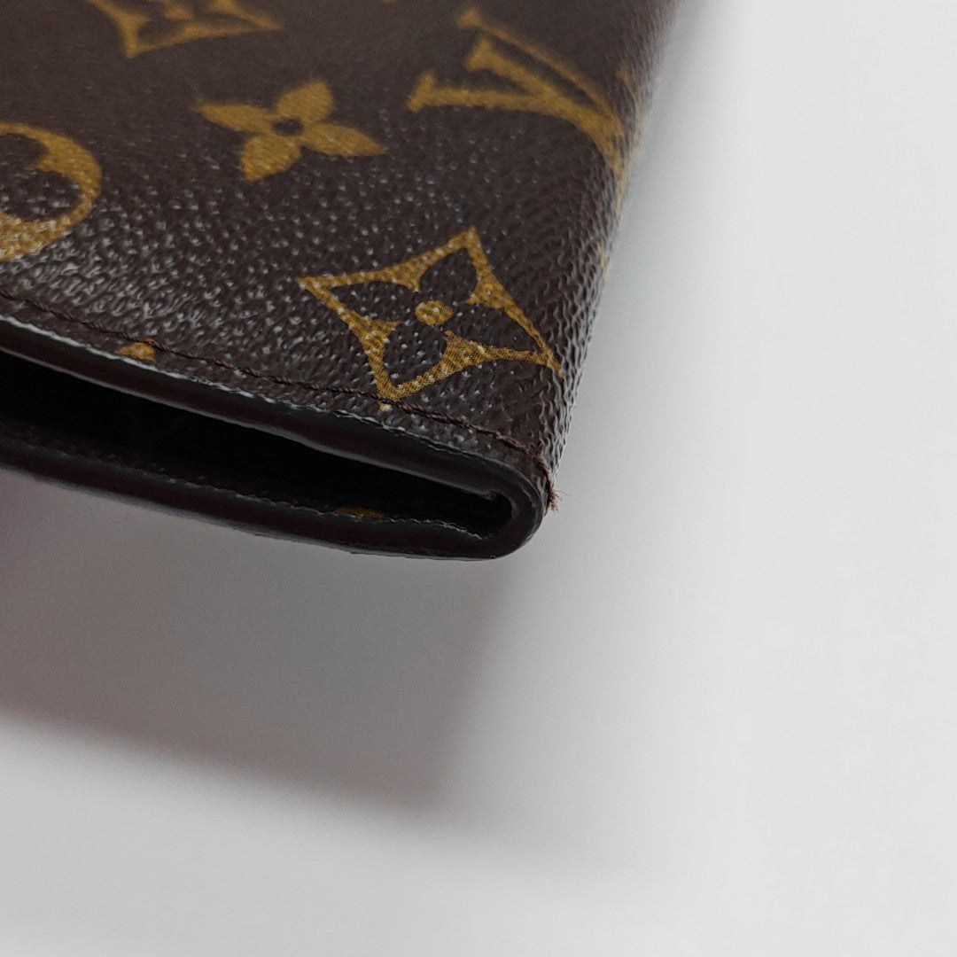 JOSÉPHINE Monogram Coated Canvas Brown Wallet