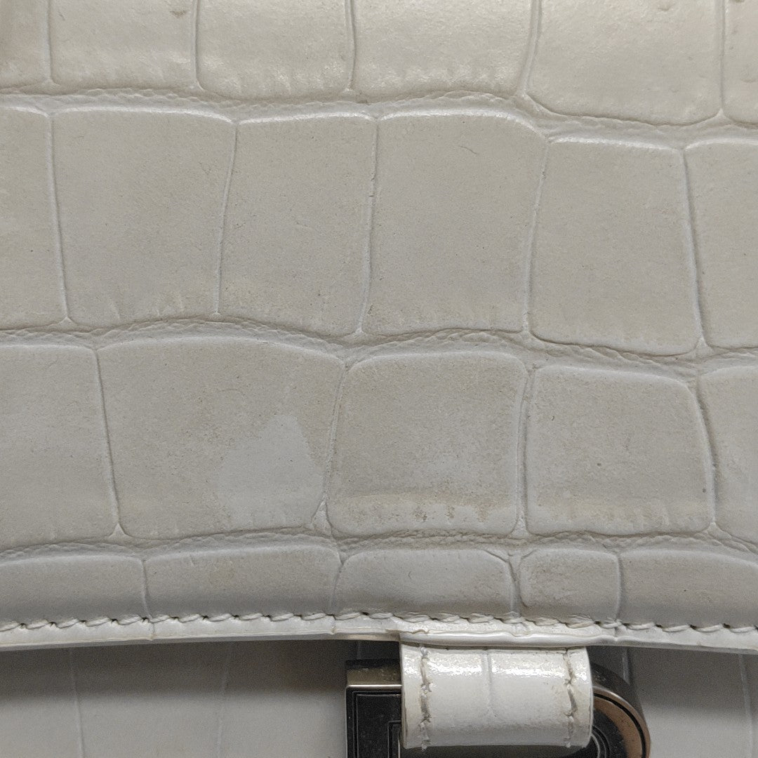 Hourglass S Calfskin White