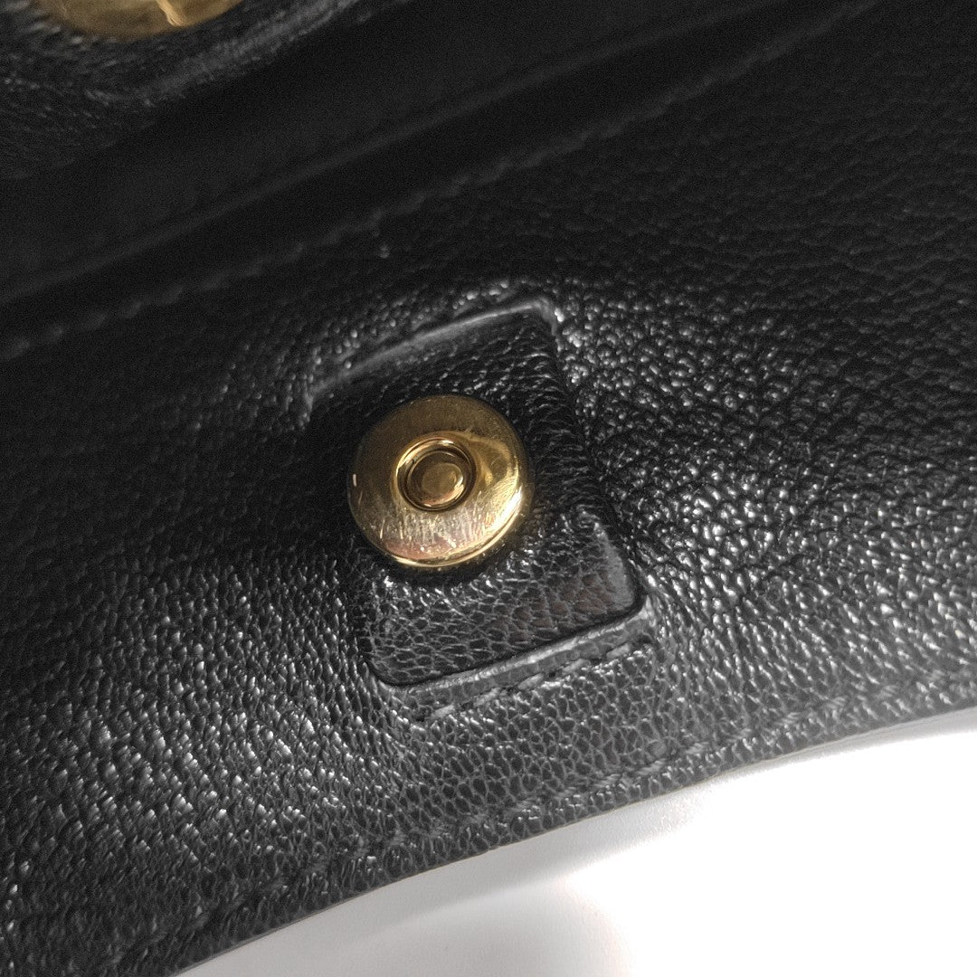 Calfskin Shoulder Bag Black
