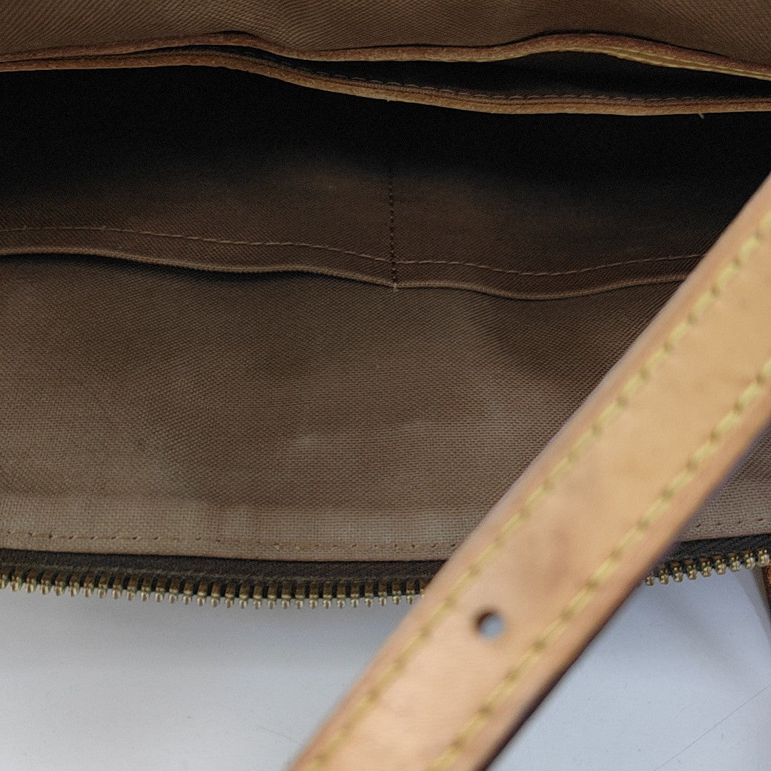 PALERMO GM Monogram Coated Canvas Brown