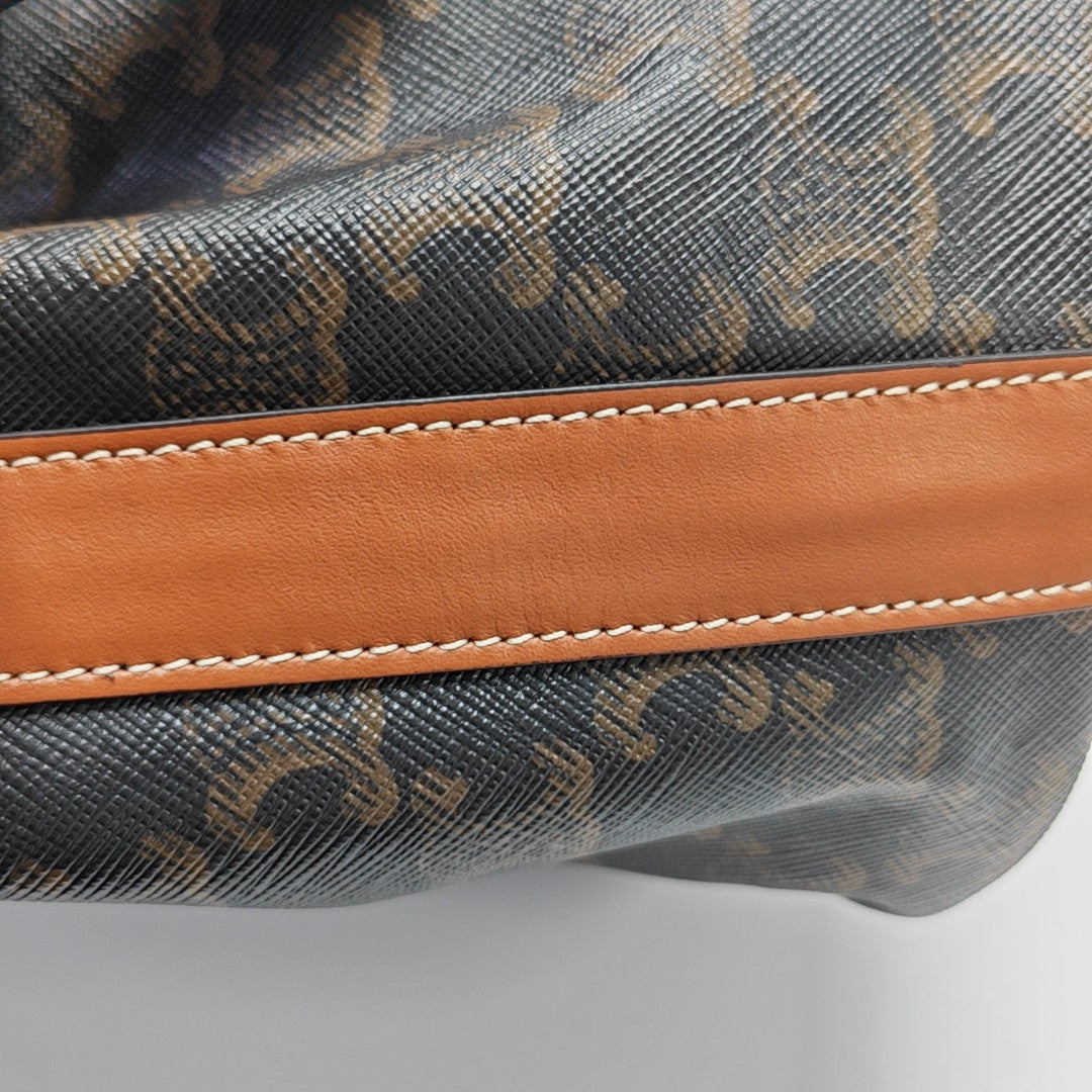 TRIOMPHE CANVAS Small Coated Canvas Brown
