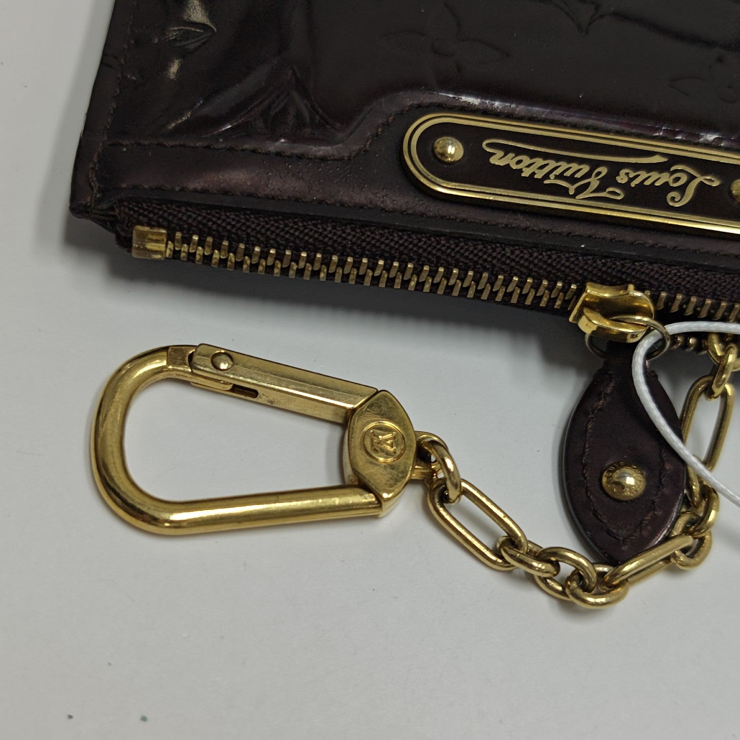 Patent Leather Card Holder Red