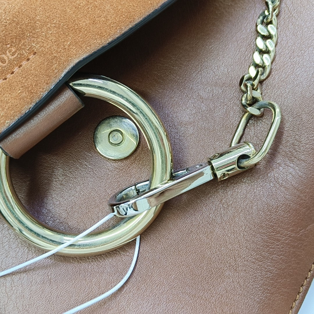 Faye Small Calfskin Brown
