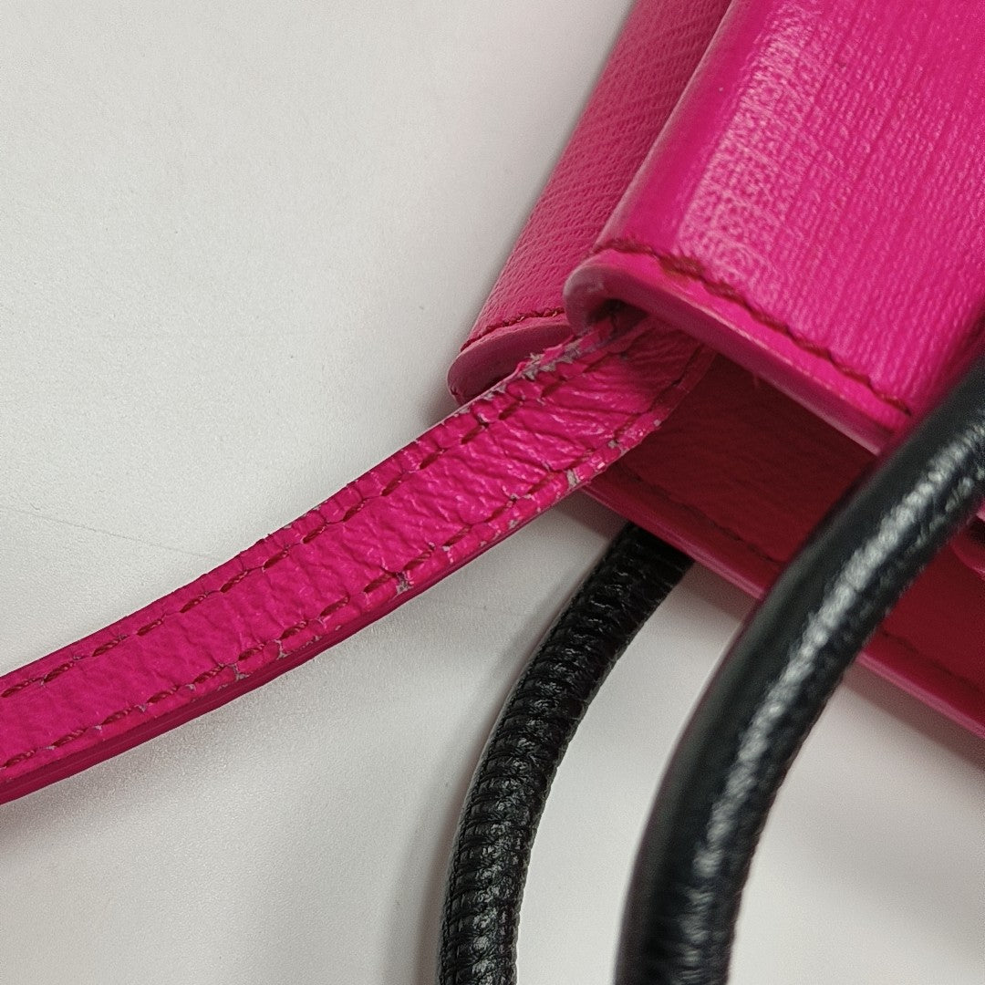Shopping Bag Calfskin Red