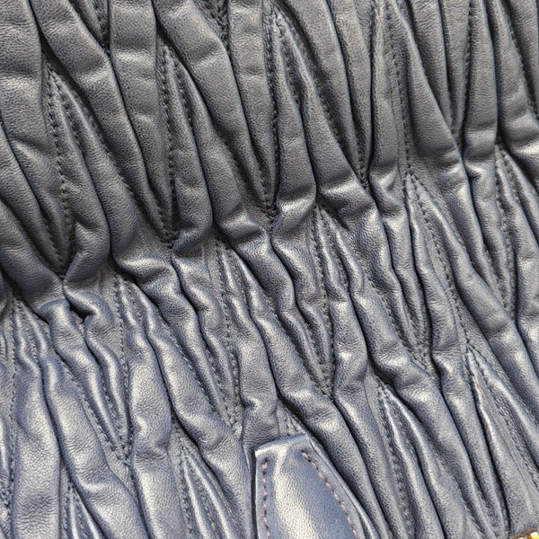 Avenue Quilted Lambskin Blue