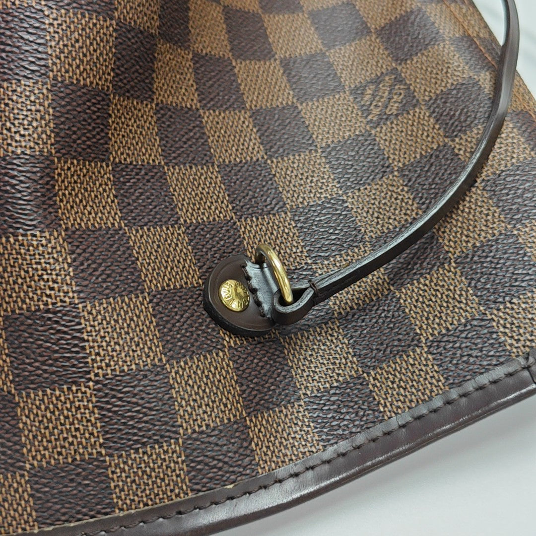 NEVERFULL GM Damier Ebene Coated Canvas Brown