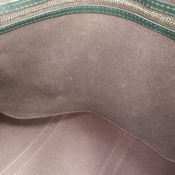KEEPALL 45 Monogram Coated Canvas Brown