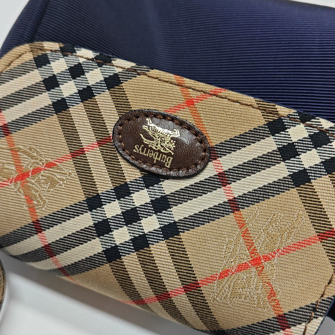 Fabric Top Handle Bag Blue